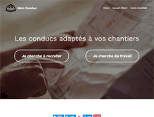 Tablet Screenshot of mon-conducteur-de-travaux.com